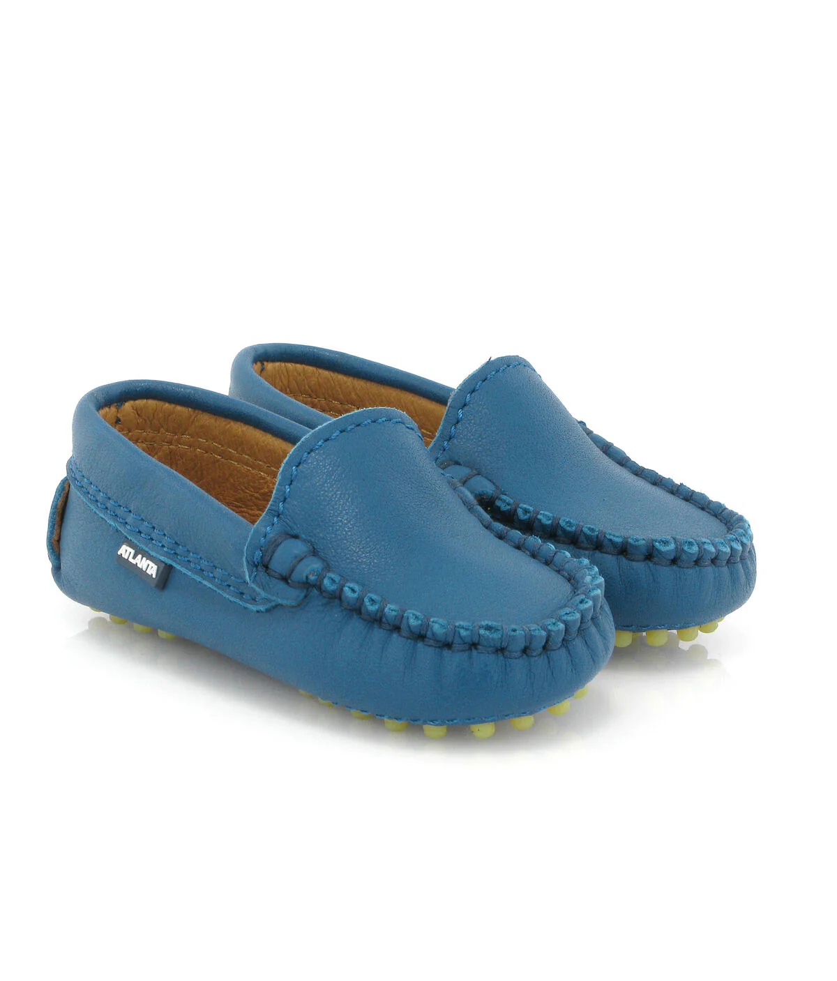 Mocs Bebé 015 - pele nappa azul petróleo - Image 3