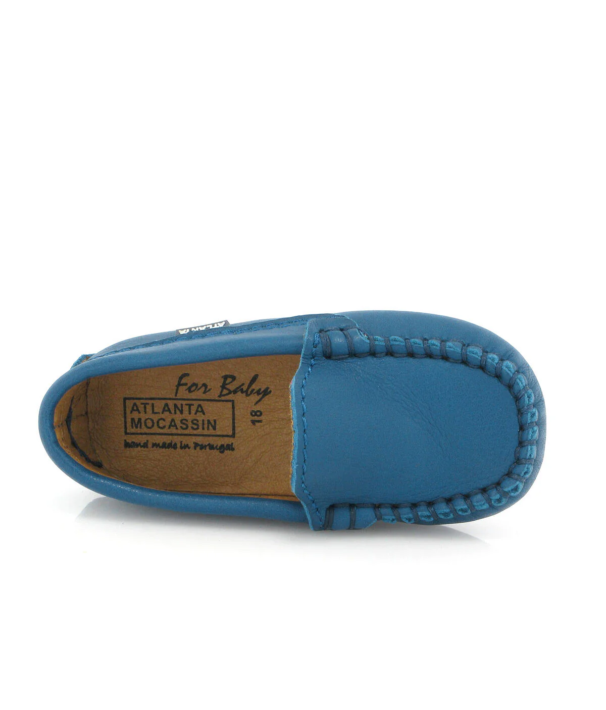 Mocs Bebé 015 - pele nappa azul petróleo - Image 5