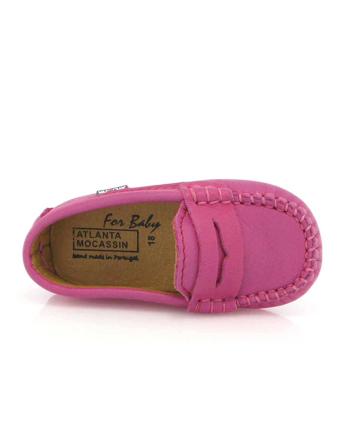 Mocs Bebé 032 - pele nappa fuchsia - Image 5