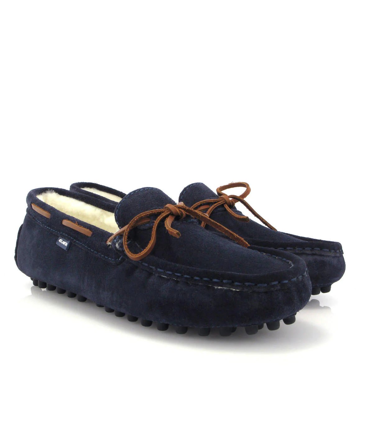 Pantufas Hazel - camurça azul escura - Image 3