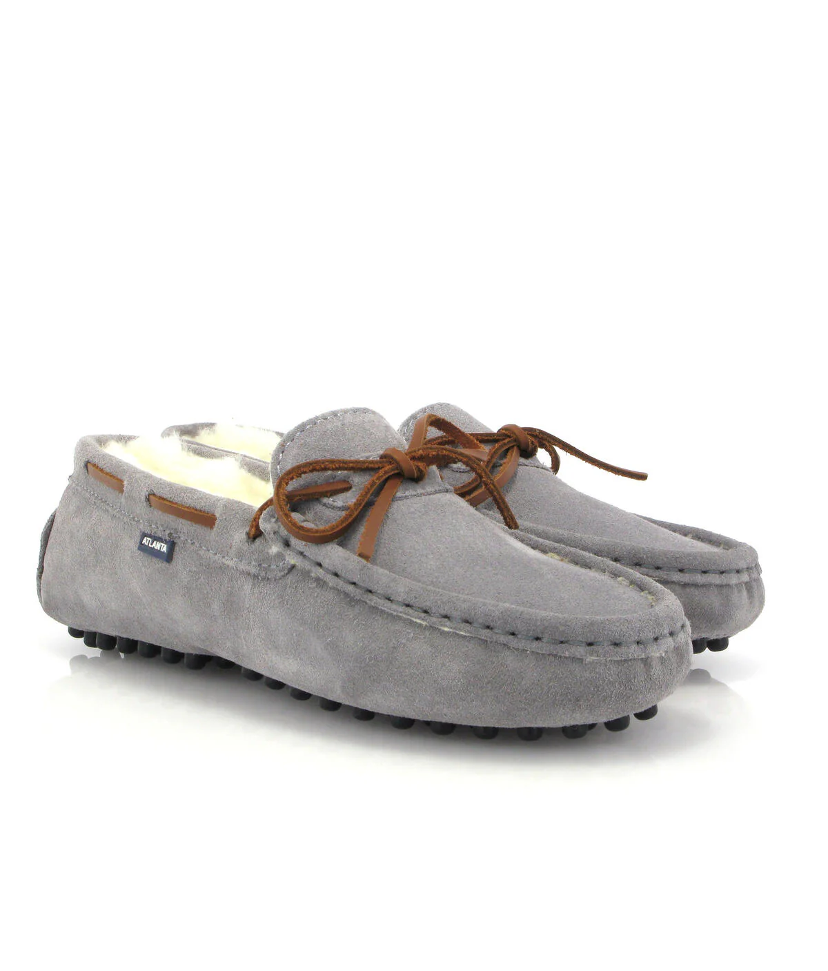 Pantufas Hazel - camurça cinza clara - Image 3