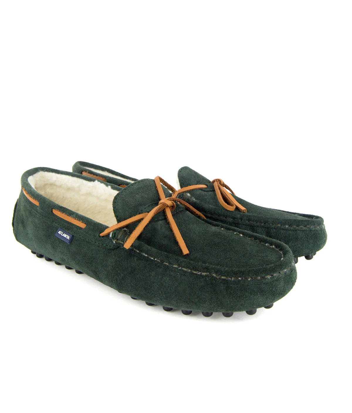 Pantufas Hazel - camurça verde escura - Image 3
