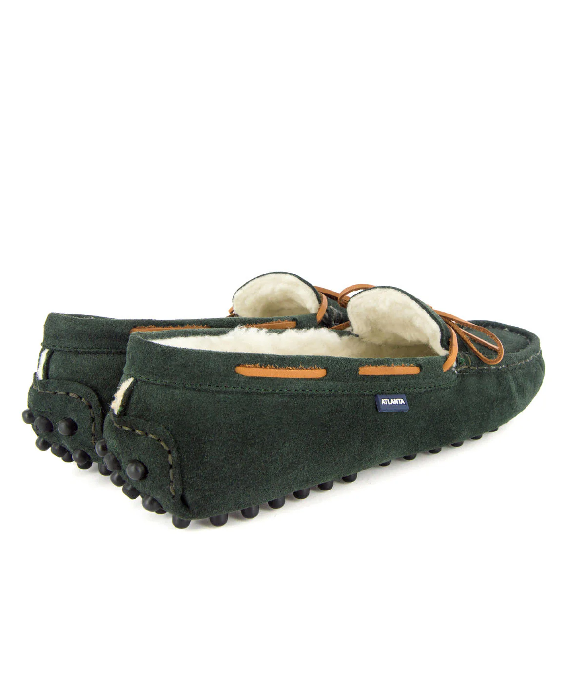 Pantufas Hazel - camurça verde escura - Image 4