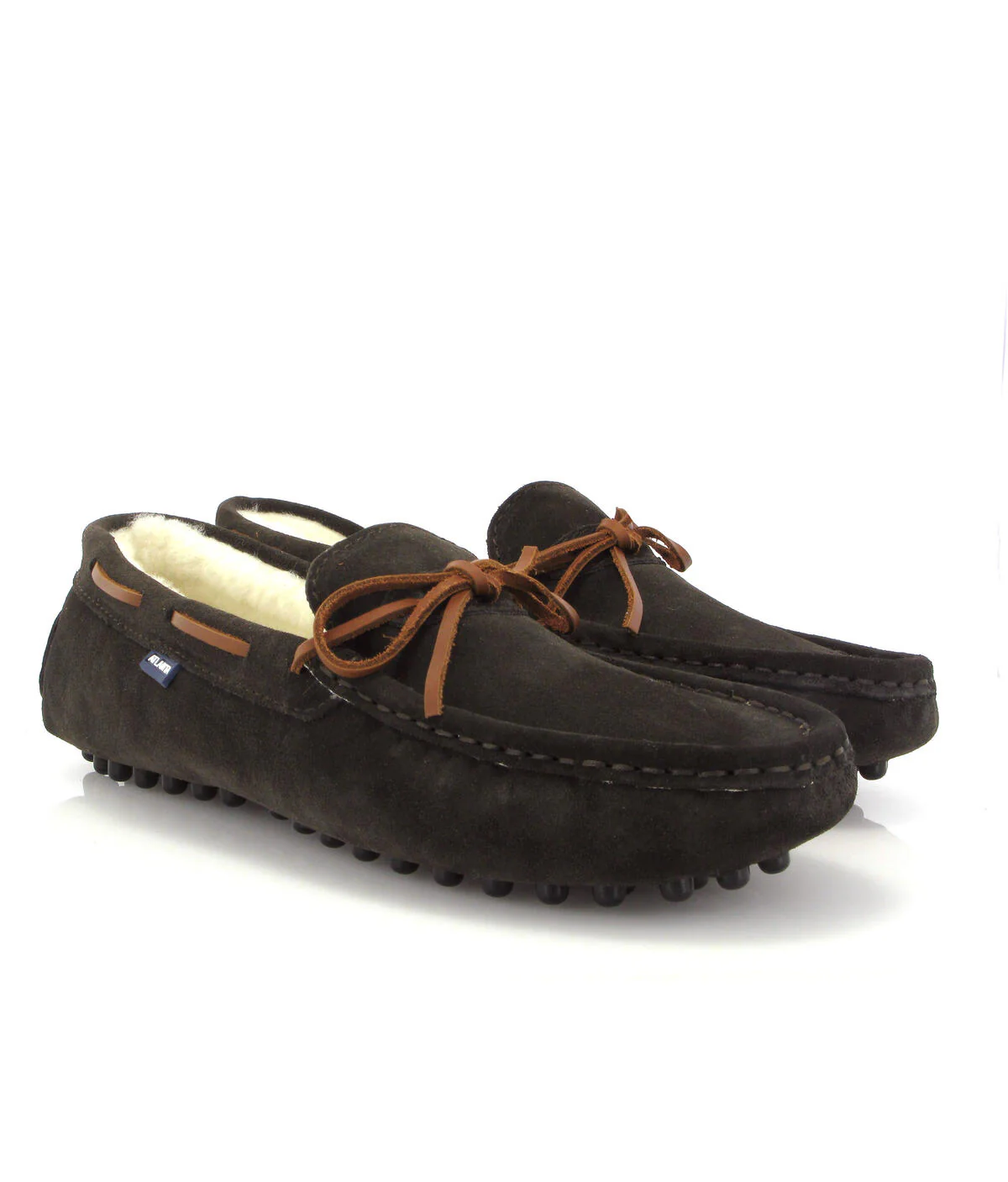 Pantufas Hazel - camurça castanha escura - Image 3