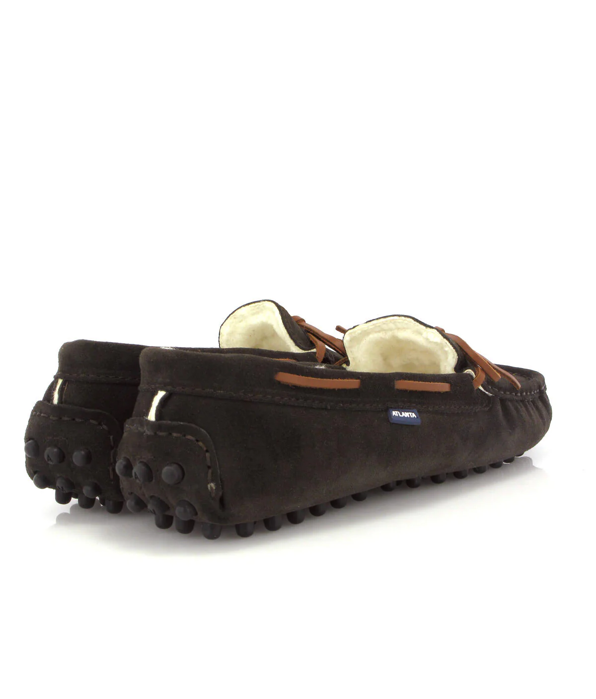Pantufas Hazel - camurça castanha escura - Image 4
