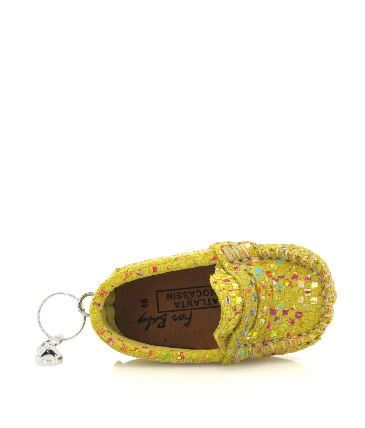 Porta-chaves Mini Mocassin - pele amarela multicor - Image 3