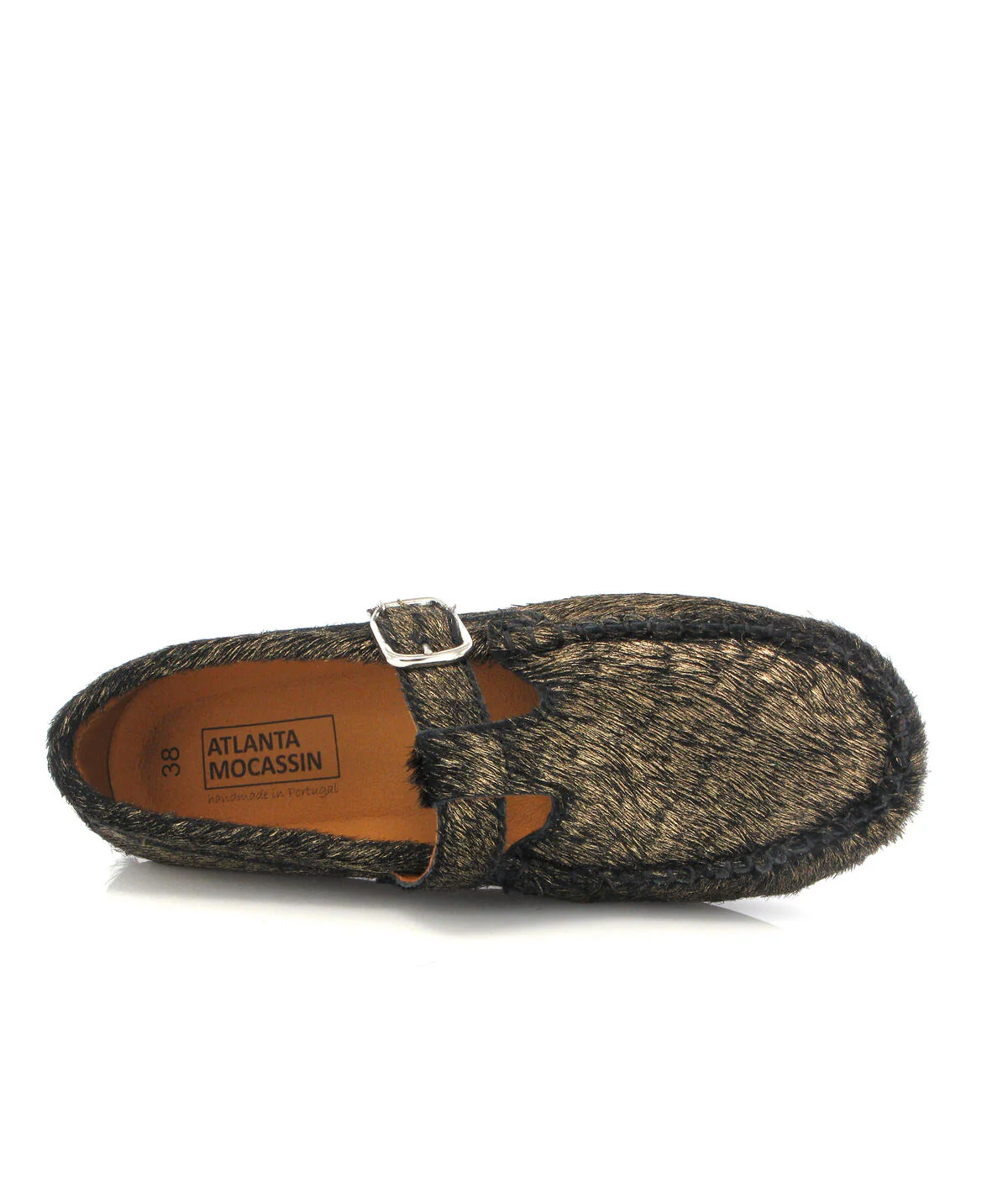 T-Walkers - Pony Hair Preto & Dourado - Image 6