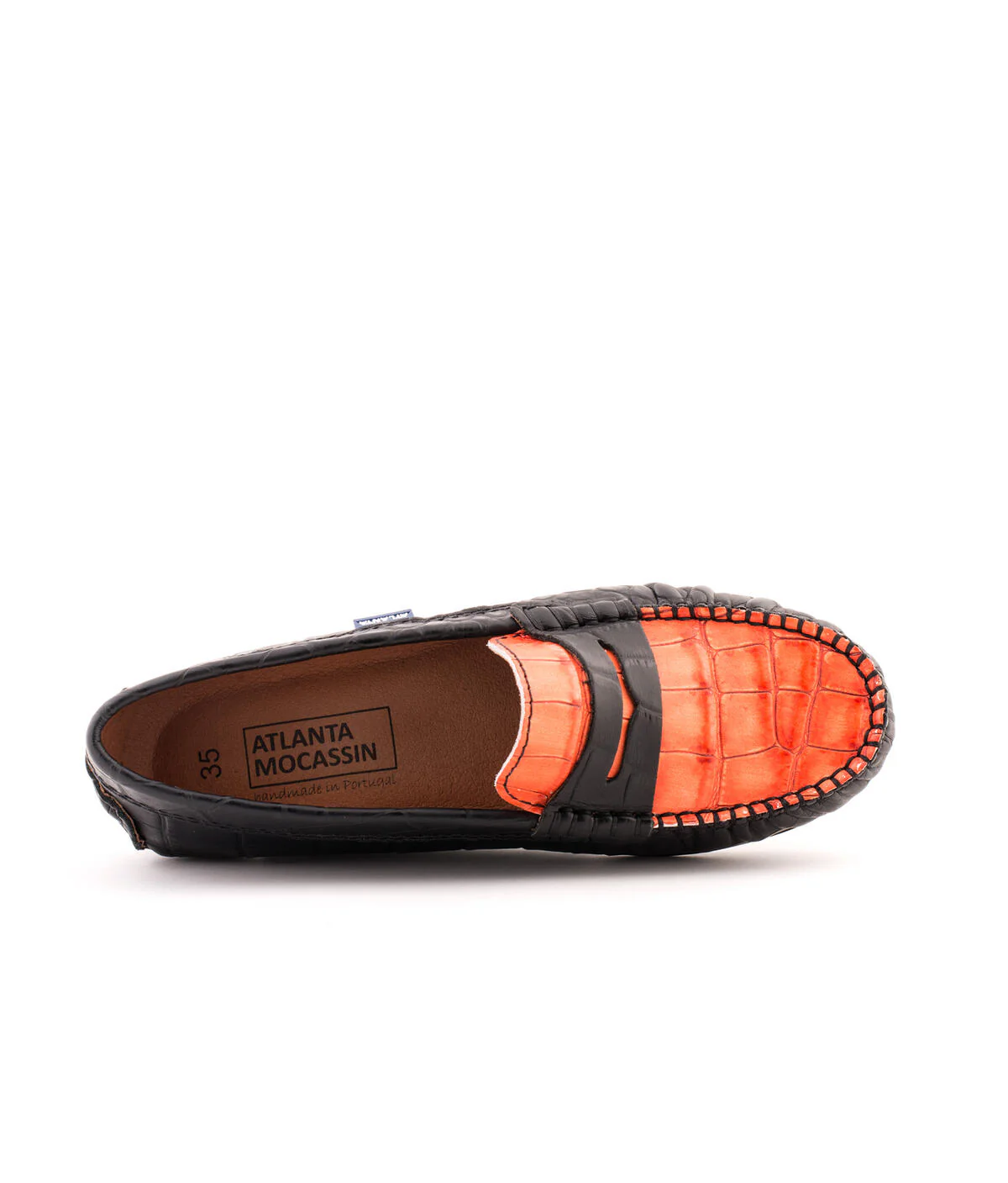 Walkers 032 - preto e laranja efeito crocodilo - Image 6